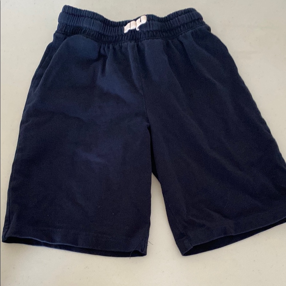 Navy Activewear Shorts with Breathable Fabric and Elastic Waistband